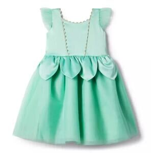 Janie and Jack X Disney Tiana Green Dress with Tulle Size 2T NWT